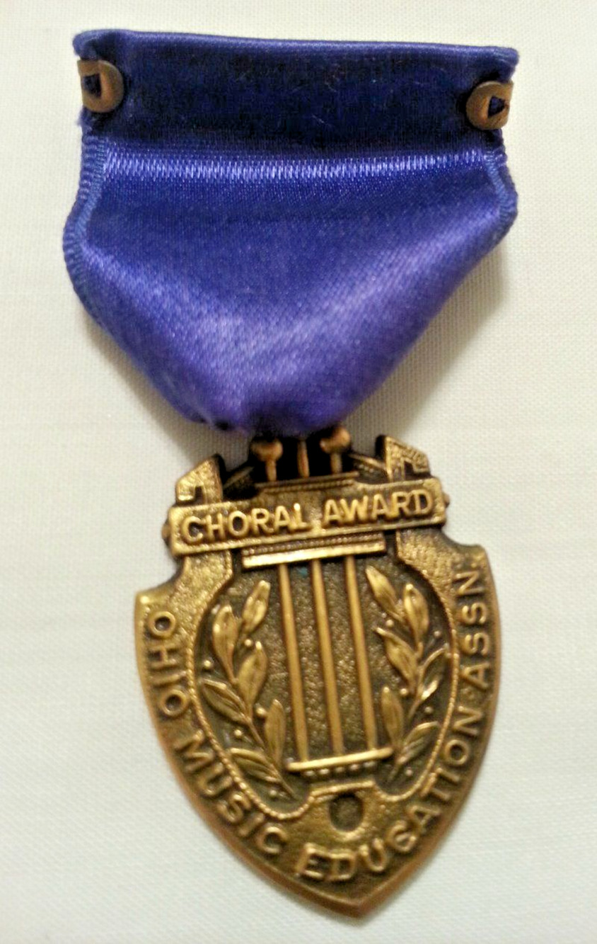 Ohio Music Education Association Choral Award Medal Vintage